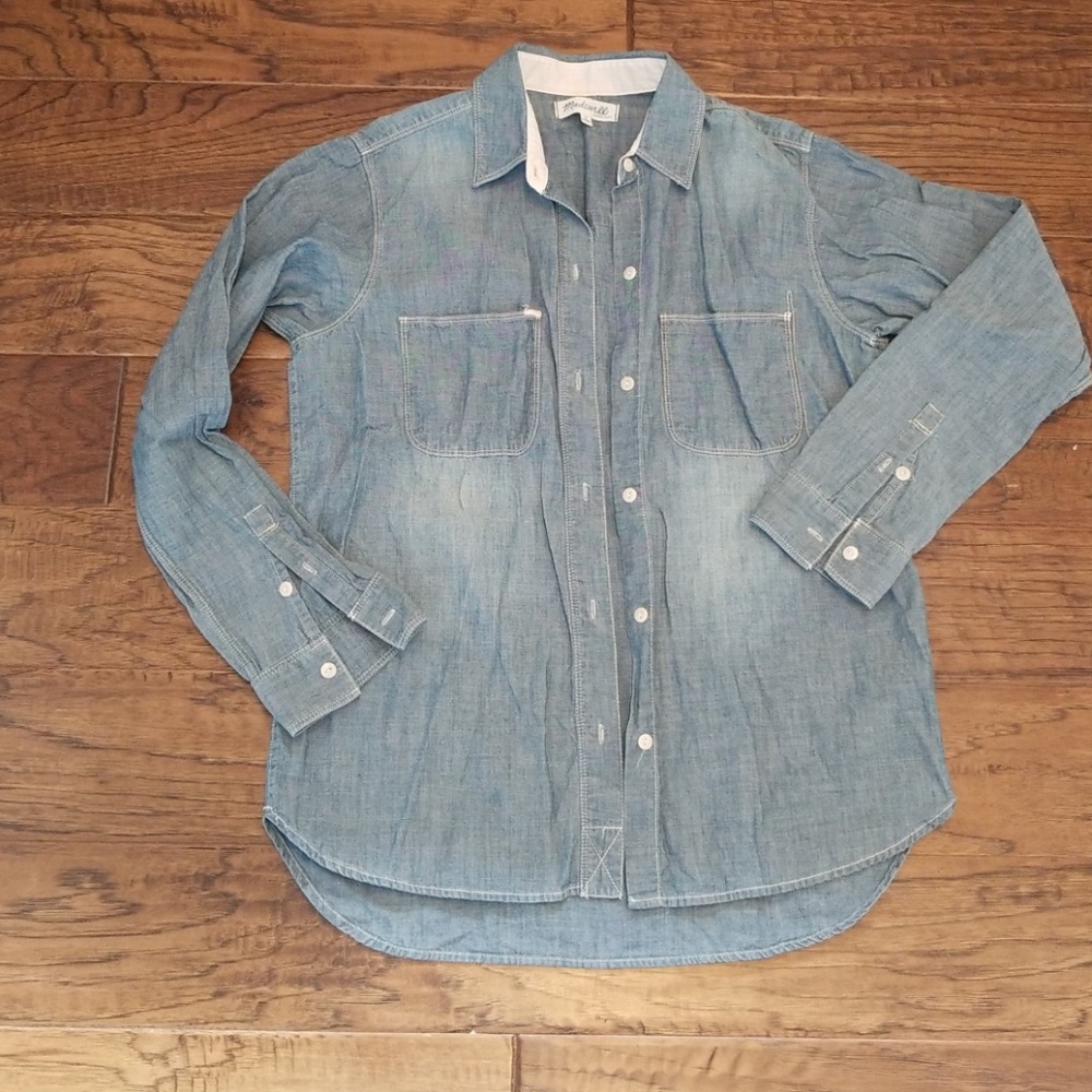 Madewell lightweight denim button-up - S - EUC
